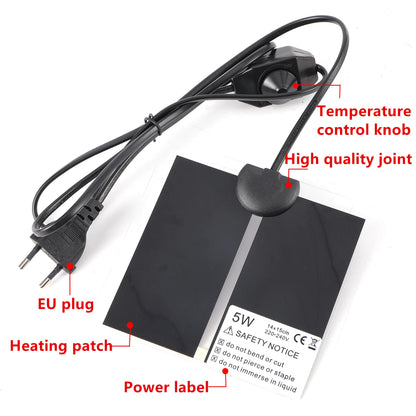 5–45W Seedling Heat Mat — 220V–240V Plant Germination & Propagation Pad for Flowers, Vegetables, and Winter Anti-Cold Protection