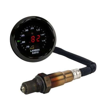 AEM X-Series Wideband O2 Air Fuel Ratio Gauge Kit – LSU 4.9 Oxygen Sensor + 15*4.3cm Decal, Model 30-0300 30-4110