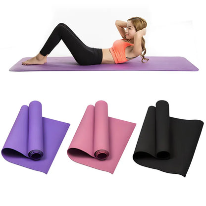 Premium 4MM Thick EVA Yoga Mat: Anti-slip Exercise Blanket for Fitness, Pilates, Gymnastics | Durable Fitness Equipment