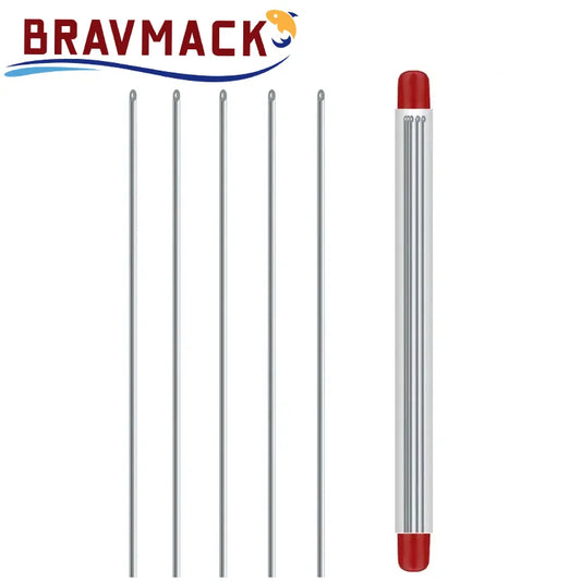 5/10pcs Worm Baiting Needles – Quick Earthworm Hooking Pins for Fishing, Hollow Driller No-Escape Bait Tools