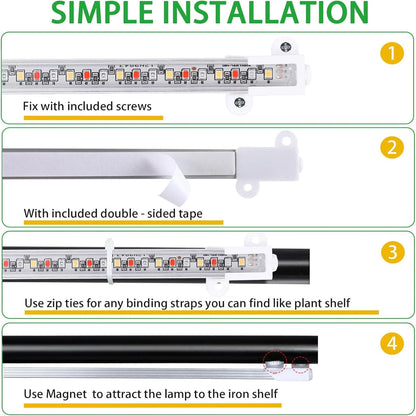 3-Color Indoor LED Grow Light — USB DC5V Full-Spectrum Phyto Lamp with Timer, Dimmable for Hydroponics & Plants