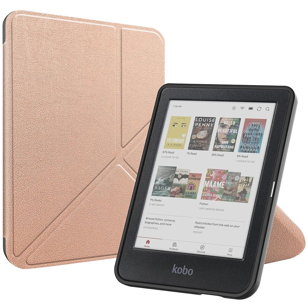 Smart Case for Kobo Clara Colour/BW/2E – Multi-Folding Stand, Magnetic Cover, Soft Back, Auto Sleep/Wake