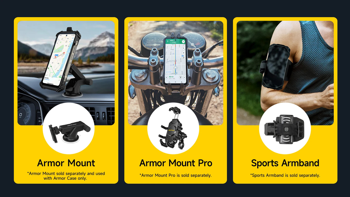 Ulefone Armor 27T Pro 5G Rugged Smartphone – 10600mAh, Android 14, 50MP+64MP Night Camera, 6.78" 120Hz, 24GB+256GB, NFC