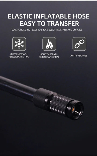 ThinkRider 120 PSI Mini Electric Bike Pump – Portable Tire Inflator with Digital Gauge Display