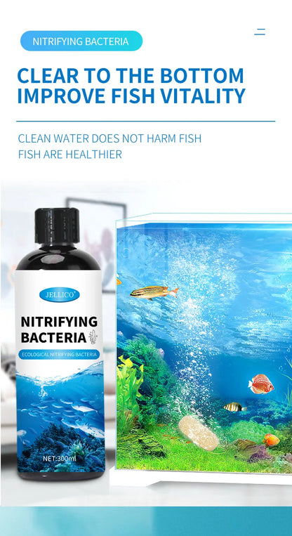 300ml Nitrifying Bacteria Liquid – Fish Tank Water Purifier & Treatment for Aquarium Fish Farming