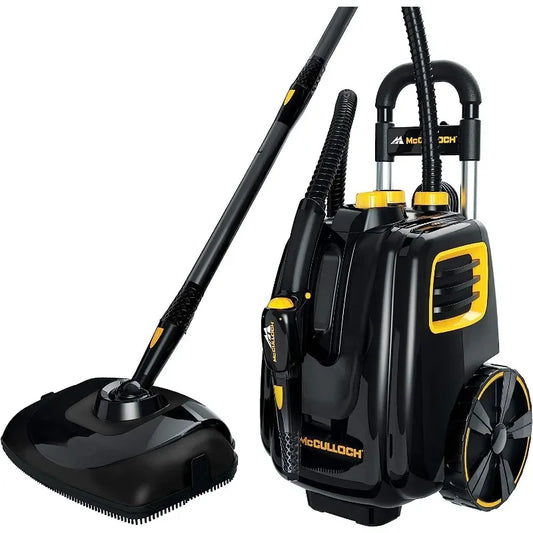 McCulloch MC1385 Deluxe Canister Steam Cleaner with 23 Accessories - Chemical-Free Pressurized Cleaning