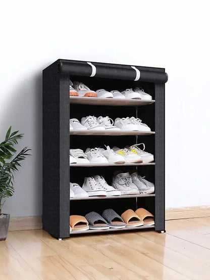 Dustproof Shoe Storage Rack – Multilayer Nonwoven Organizer Cabinet, Space-Saving Shoe Shelf for Home & Hallway