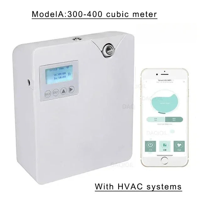 Waterless Fragrance Diffuser – 300ml WIFI-Controlled Air Freshener with Timer | Smell Distributor for Home & Hotel