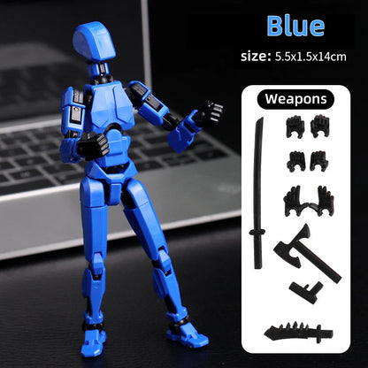 Multi-Jointed Shapeshift Robot 3D Printed Mannequin – 13 Action Figures for Kids & Adults, Parent-Child Games & Gifts