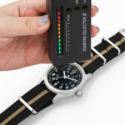 Militado ML05 Vintage Quartz Watch 38mm with VH31 Movement, Domed Sapphire Crystal, AR Coating & Luminous Dial