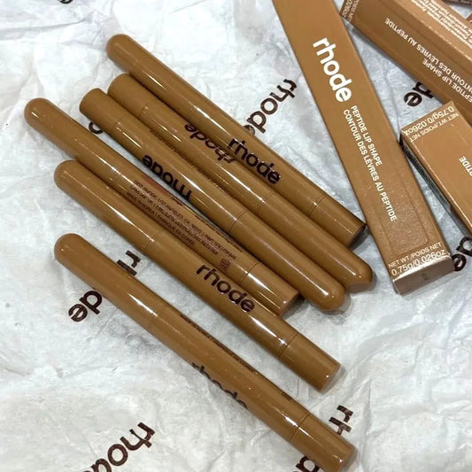 New 21-Color Lip Shape Lipliner Pen – Durable Lip Color Makeup with Glazing Finish, Face Cream & Mirror