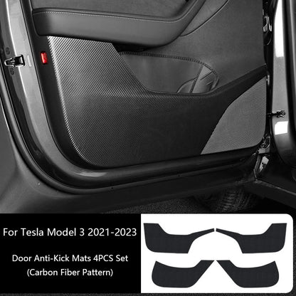 Tesla Model Y/3 2021-2023 Door Anti-Kick Protective Sticker – Soil-Proof & Anti-Scratch Side Door Mat Protector