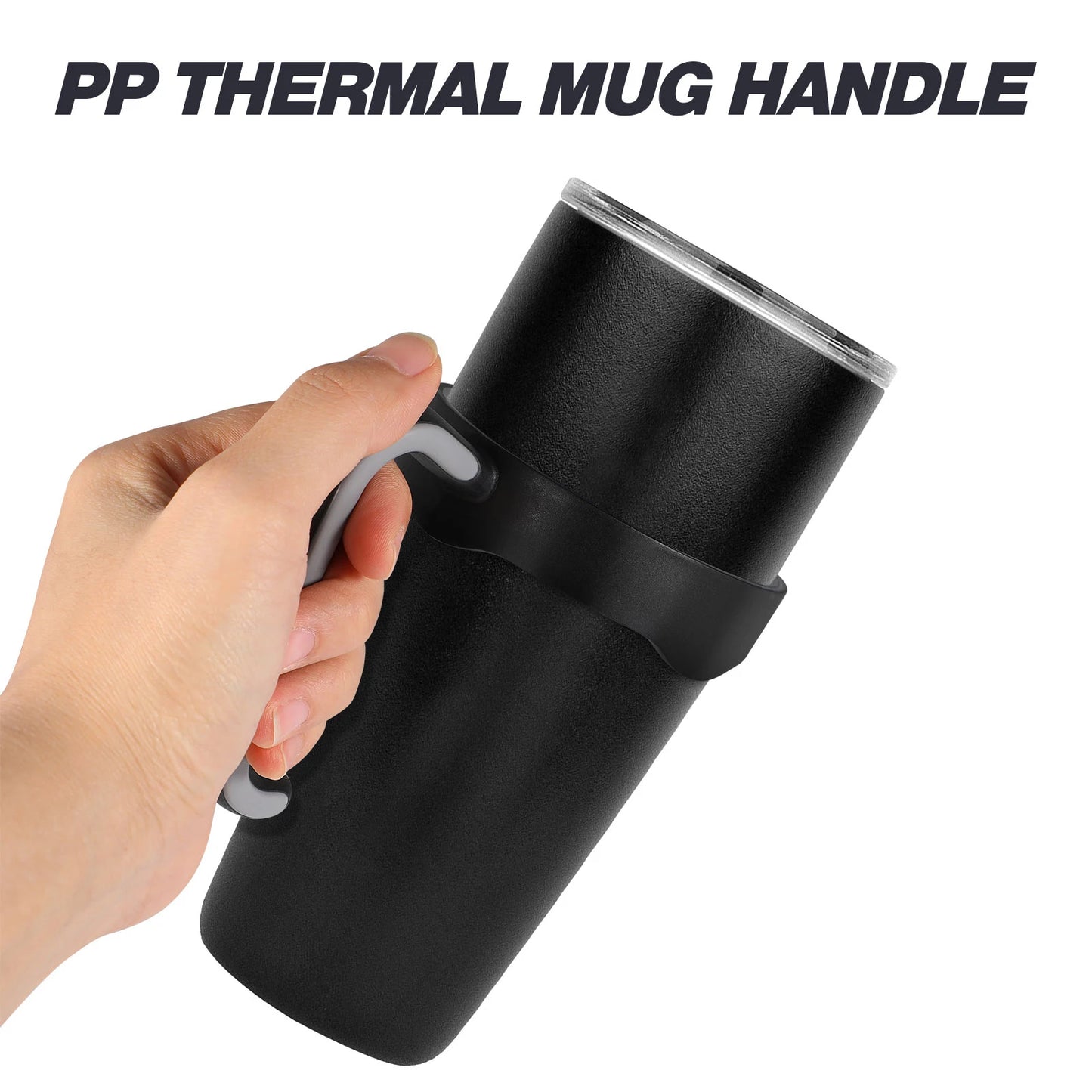 Universal Thermal Mug Handle — Adjustable Anti-Slip 20oz Tumbler Accessory for Home & Travel