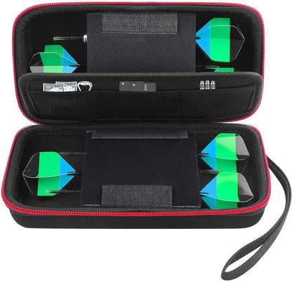 Dart Case Holder Bag – Storage Organizer for 6 Steel & Soft Tip Darts with Shafts and Flights