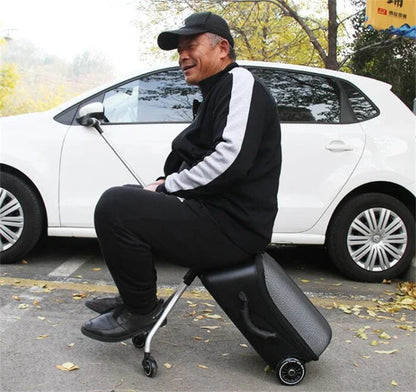 Formsio Kids Scooter Suitcase – Ride-On Rolling Carry-On Luggage Box for Babies, Sit & Go Trolley Travel Bag