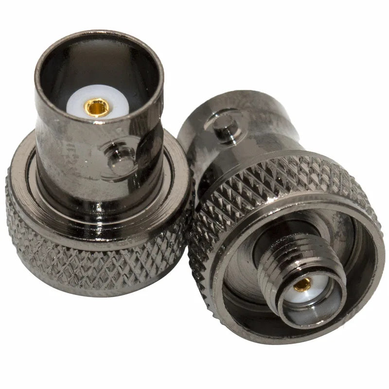 Black BNC Female to SMA Female Adapter – Antenna Connector for Baofeng UV-5R Series Radios (UV-5RA/5RB/5RC/5RD)