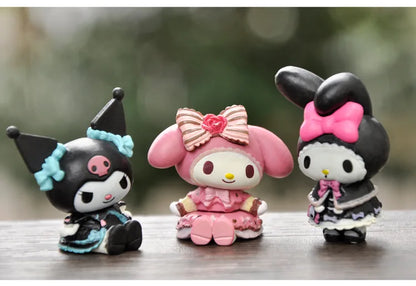 New 5pcs Sanrio Cinnamoroll Action Figures – Kawaii Anime Toy Set for Tabletop Decoration & Kids Gifts