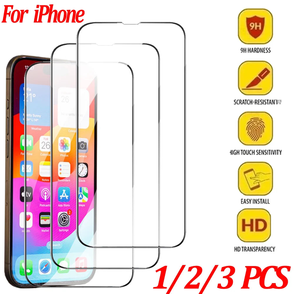 1–4 Pack Privacy Screen & Camera Protector for iPhone 16/15/14/13/12/11 Pro/Max – Anti-Spy Glass Film