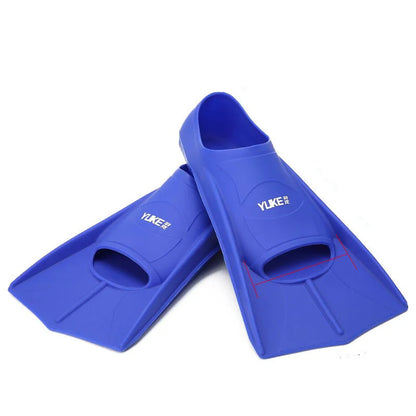Swim Training Fins — Silicone Short Snorkel & Diving Fins for Men, Women & Kids, Professional Swimming Flippers Set