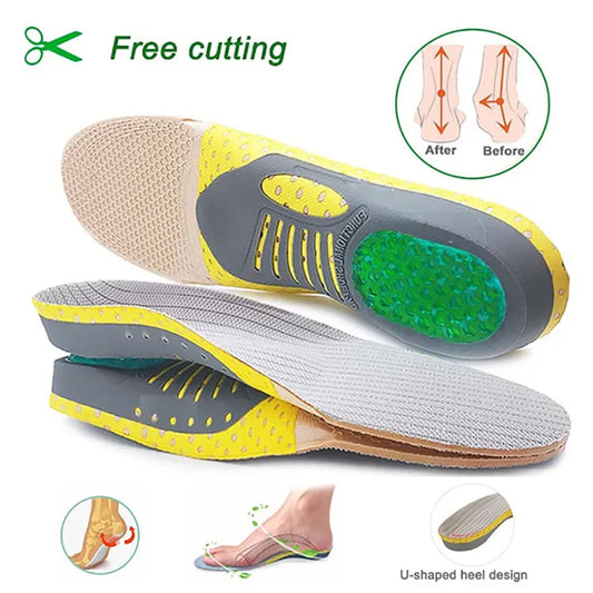 1 Pair Orthopedic Insoles: Flat Foot Health Sole Pad for Shoes - Arch Support Pad for Plantar Fasciitis, Feet Care Orthotics