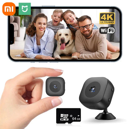 Xiaomi Mini 4K HD WiFi Camera – Wireless Security Monitor for Smart Home, Remote Video Surveillance Camcorder
