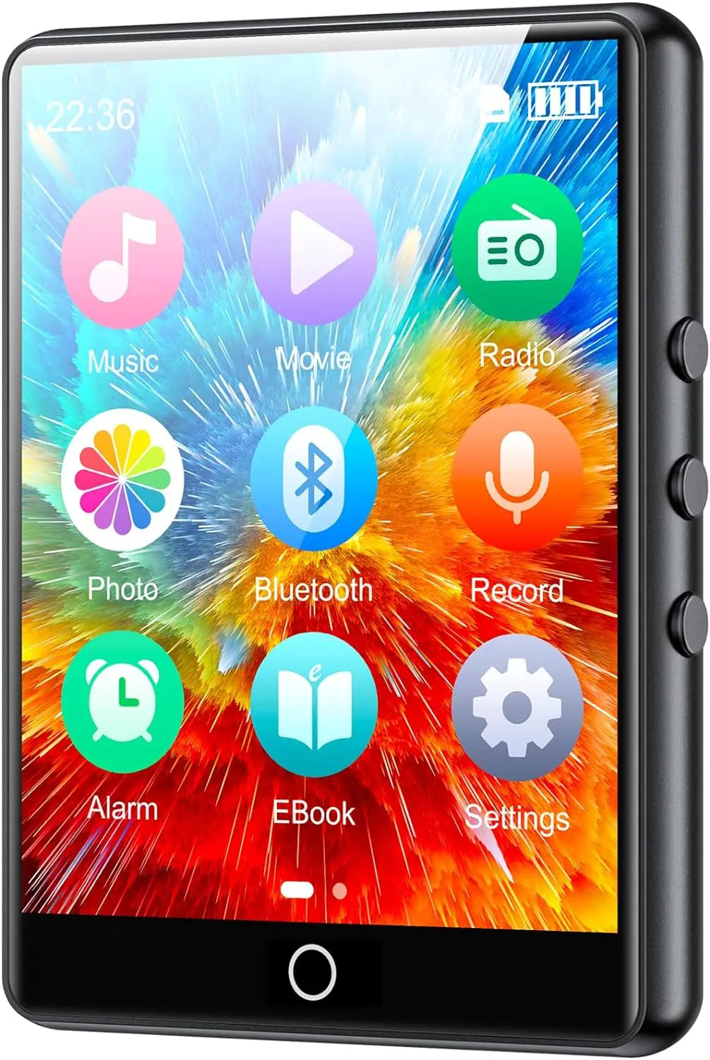 32GB Bluetooth 5.0 MP3 Player - 2.8 Inch Touch Screen, HiFi Music, FM Radio, Speaker, Recorder, EBook & Picture Viewer