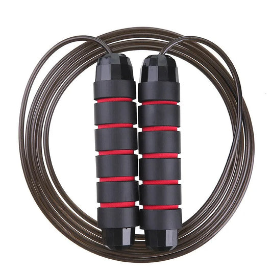 Professional Tangle-Free Jump Rope: Rapid Speed Jumping Rope with Foam Handle - Adjustable Steel Skipping Rope for Gym Fitness, Slim Body
