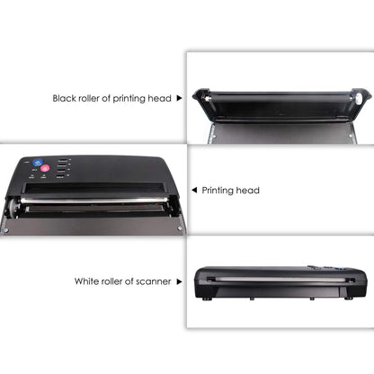 Tattoo Transfer Machine - Thermal Stencil Copier Printer for Tattoo Photos & Transfer Paper, Ideal for Beginners