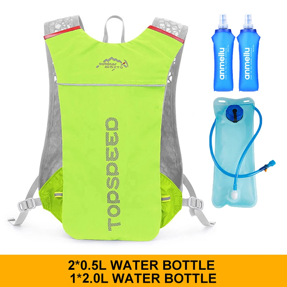 5L Ultralight Outdoor Trail Running Backpack — Hydration Vest with 500ML Water Bottle for Men