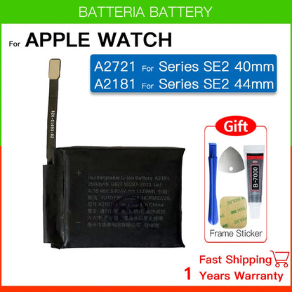 New Genuine Replacement Battery for Apple Watch Series SE 4/5/6 – 40mm/44mm, Includes Free Tools