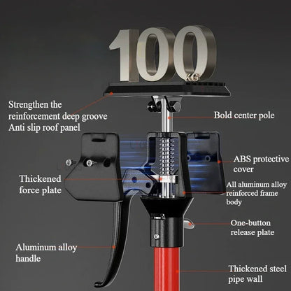 Adjustable Telescopic Support Rod – Steel Hand Jack Bracket for Hanging & Lifting Bathroom Cabinet Installation