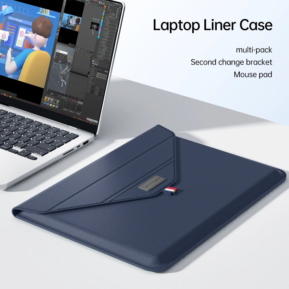 Laptop Sleeve for MacBook Air 15 M2 2023 (A2941) - 15.3 Inch Liner Case with Mouse Pad, Envelope Bag for MacBook Pro 14 M3 M1 and MateBook 2023
