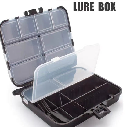 Portable Fishing Tackle Bait Storage Boxes: Double-Sided Organizer for Lures and Hooks - Mini Utility Fishing Box