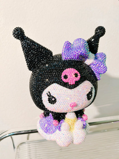 Hot Sale DIY Anime Piggy Bank – Cartoon Melody & Hello Kitty Diamond Stick Figurine Model Gift Statue Doll