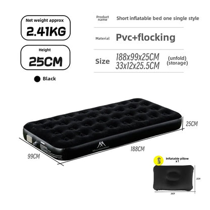 MOUNTAINHIKER 2025 Inflatable Air Mattress - PVC Glamping Camping / interior Bed Mat with Built-In Pump for 1-3 Person
