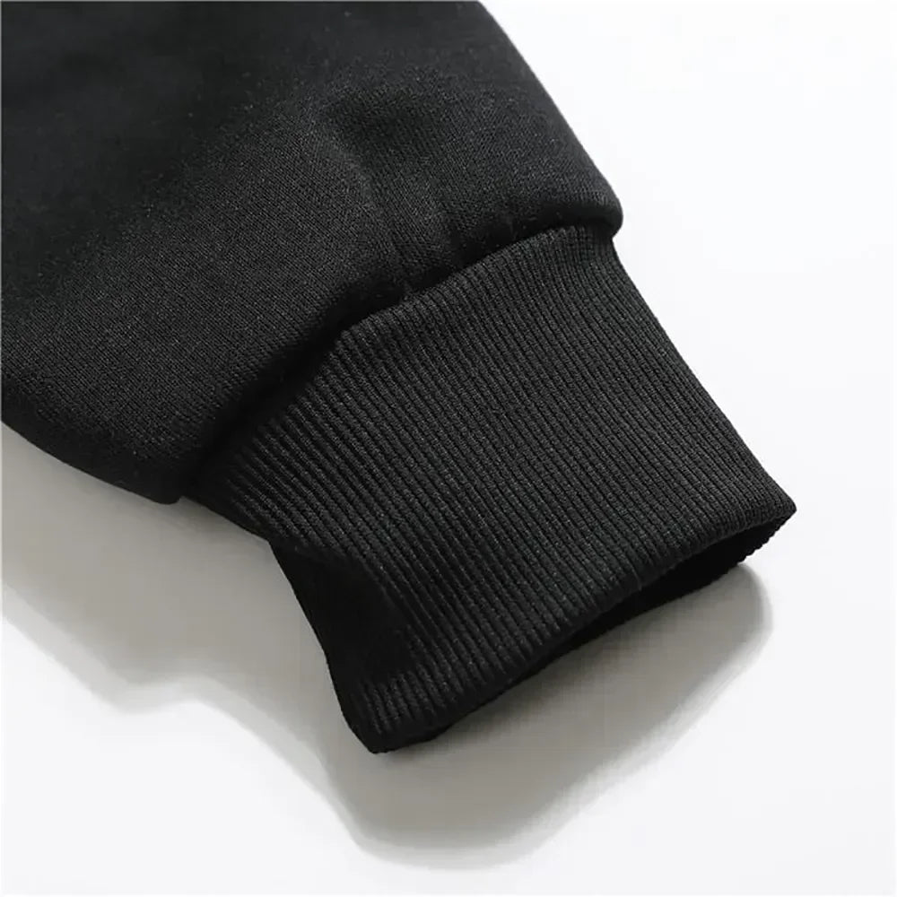 Men’s Fleece Zip-Up Hoodie – Classic Casual Zipper Jacket for Running | Y2K Hip Hop Streetwear