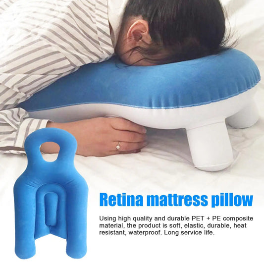 Inflatable Face Down Pillow for Eye Surgery Recovery - Portable Prone Pillow for Vitrectomy and Retina Sleeping Support