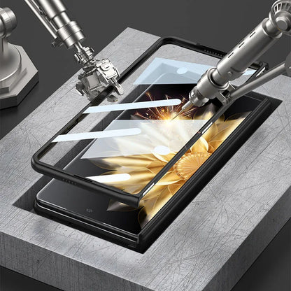 Original Honor Magic V2 Magnetic Hinge Case – Anti-Knock Matte Hard Cover with Outer Screen Glass Stand