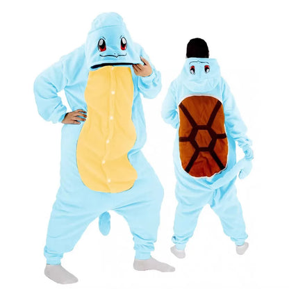 Pokémon Kigurumi Onesie — Pikachu, Gengar, Snorlax, Eevee, Squirtle, Umbreon Pajamas Cosplay Costume for Adults & Halloween Gift