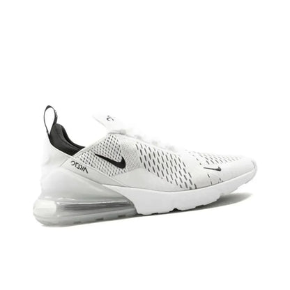 Nike Air Max 270 Running Shoes – Mesh, Shock Absorption, Non-Slip, Abrasion Resistant, Unisex Black & White Low Top