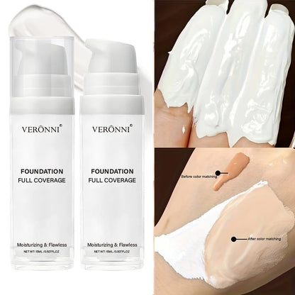 Pure White Liquid Foundation – Long-Lasting COS Stage Makeup Concealer & Mixable Brightening Adjuster