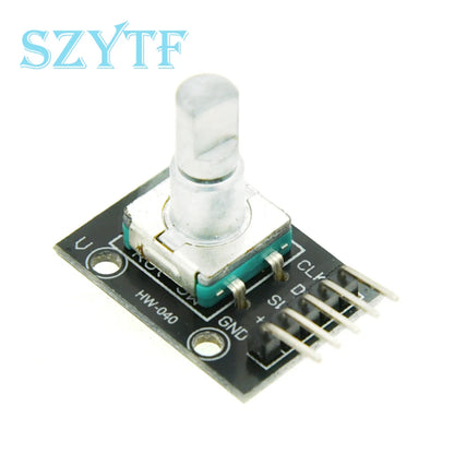 1-10PCS KY-040 360° Rotary Encoder Module – Potentiometer Sensor Development Board with Knob Cap for Arduino DIY Kit