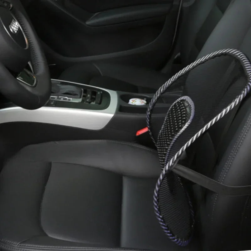 Mesh Lumbar Back Cushion – Anti-Fatigue Elastic Support Pad for Office Chair, Massage Cushion for Daily Use