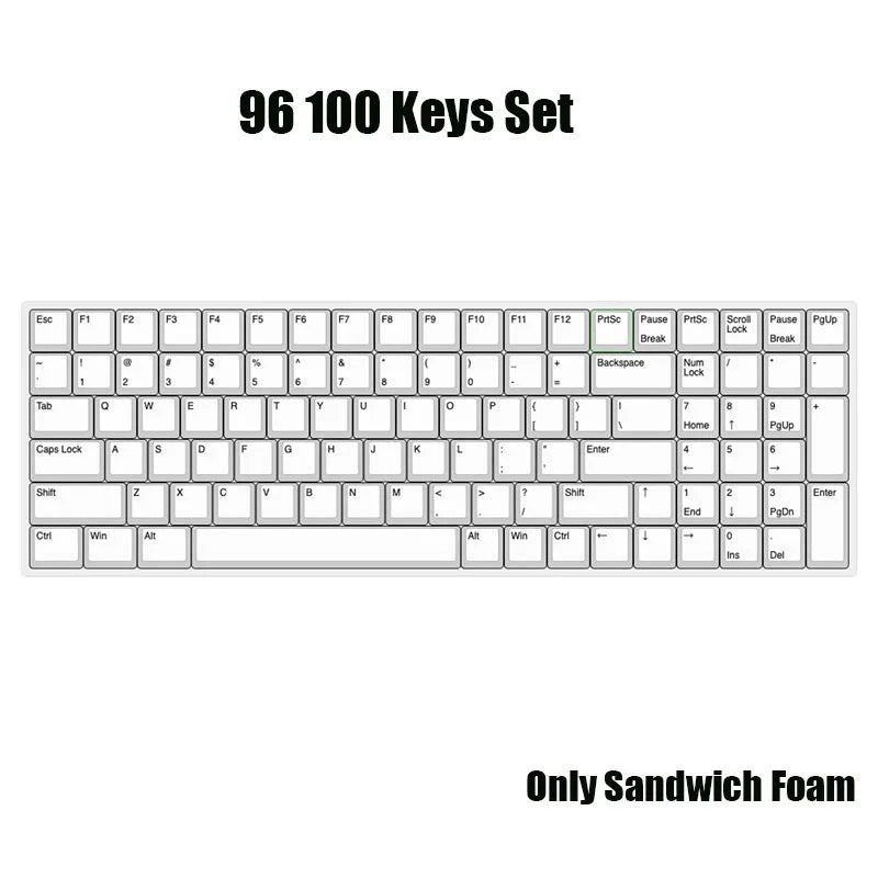 Mechanical Keyboard Poron Sandwich Cotton Silencer Pads – Sound-Absorbing Foam Dampeners for 61-108 Key Switches