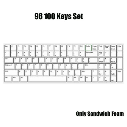 Mechanical Keyboard Poron Sandwich Cotton Silencer Pads – Sound-Absorbing Foam Dampeners for 61-108 Key Switches