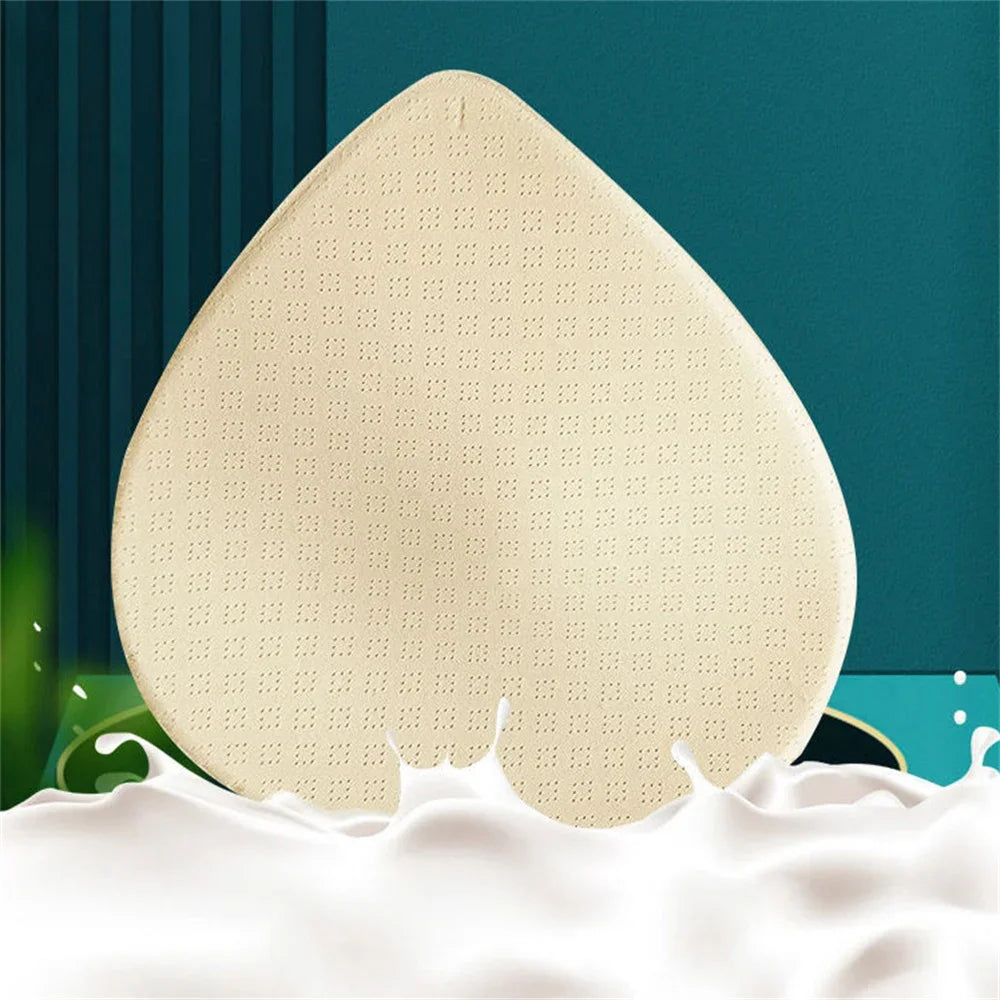 2PCS Thick Push-Up Bra Pads – Removable Latex Breast Enhancer Inserts for Swimsuits, Lingerie & Sports Bras (S/M/L)