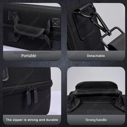 EVA Hard Carrying Case Handbag for PS5 Slim – Shoulder Strap Storage Bag for Disc & Digital Edition Console