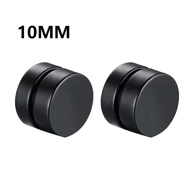 Fashion Magnetic Clip Ear Studs - Non-Piercing Fake Earrings for Men & Women, Jewelry Gift