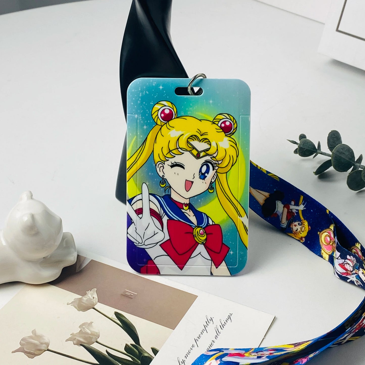 Anime Cartoon Credential Holder Lanyard – Key, Card & Badge Neck Strap Accessory Gift