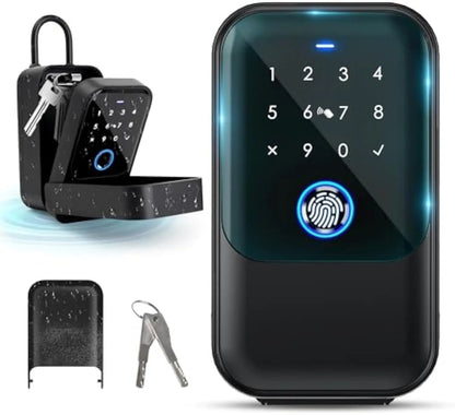 YRHAND TTlock Smart Password Fingerprint Lock Box – Digital Card & Tuya-Compatible Portable IP66 Security for Smart Homes